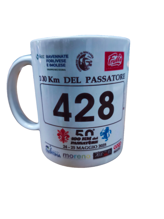 Tazza ricordo con pettorale