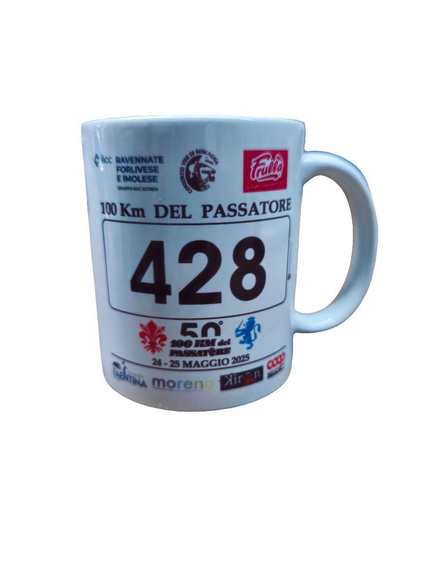 Tazza ricordo con pettorale